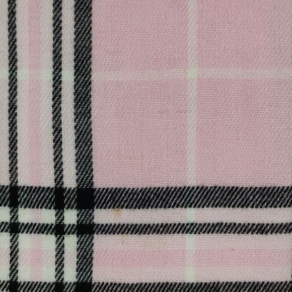 Kennedy Scotland  Soft as Cashmere Pink and Black Plaid Scarf with Fringe - Picture 2 of 8